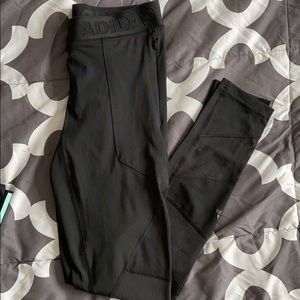 ADIDAS alpha skin black mesh tights leggings S